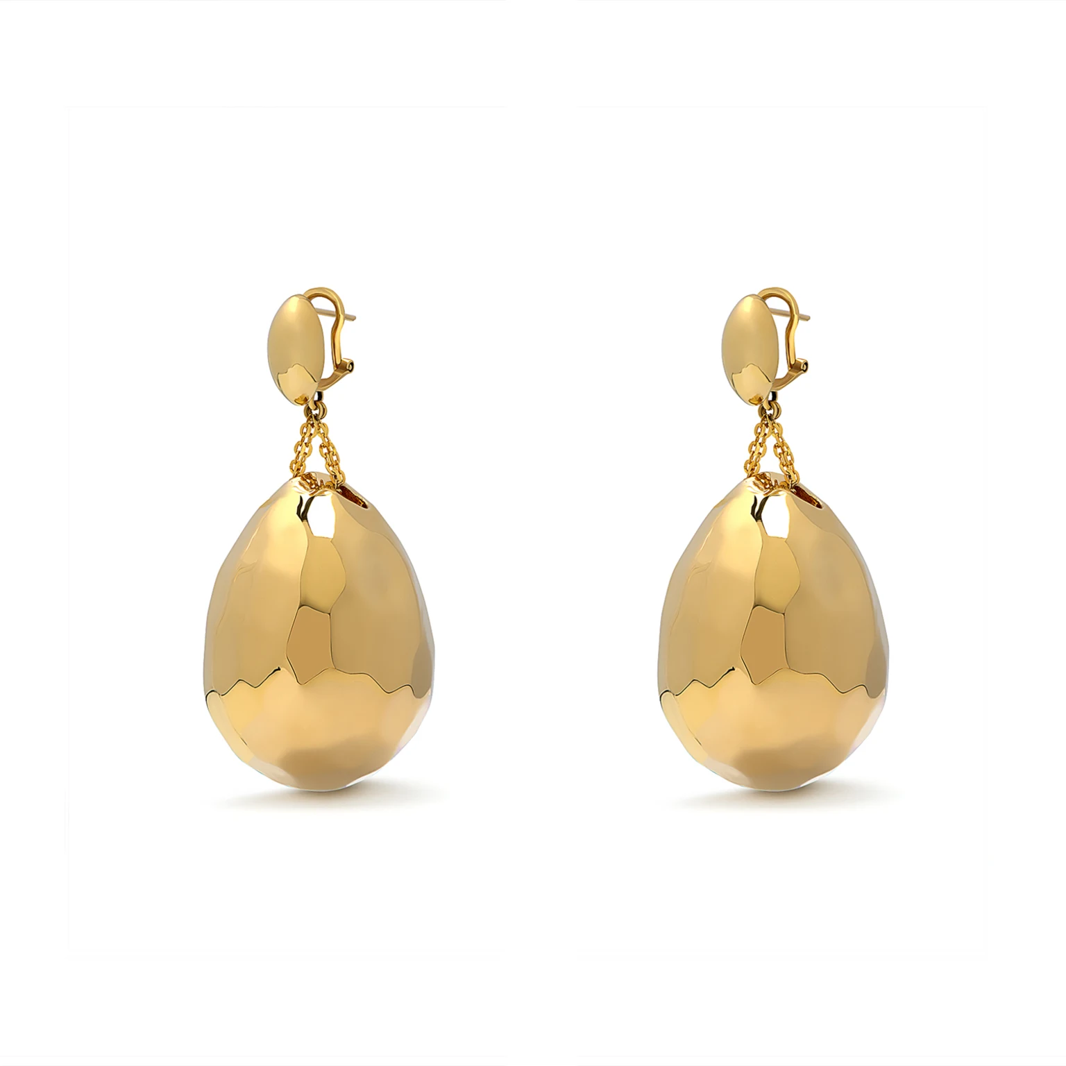 21K Drops Gold Earrings
