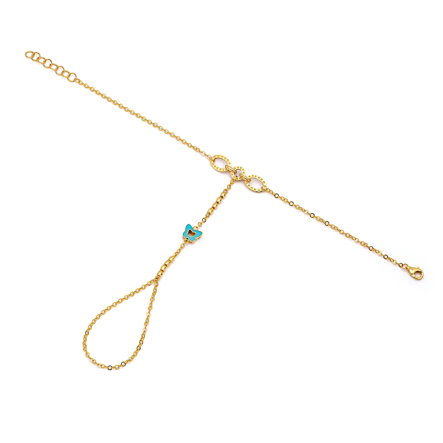 21K Parvana Gold Hand Chain