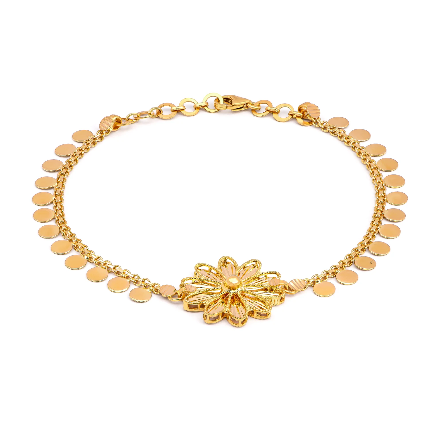 21K Moznah Traditional Gold Bracelet