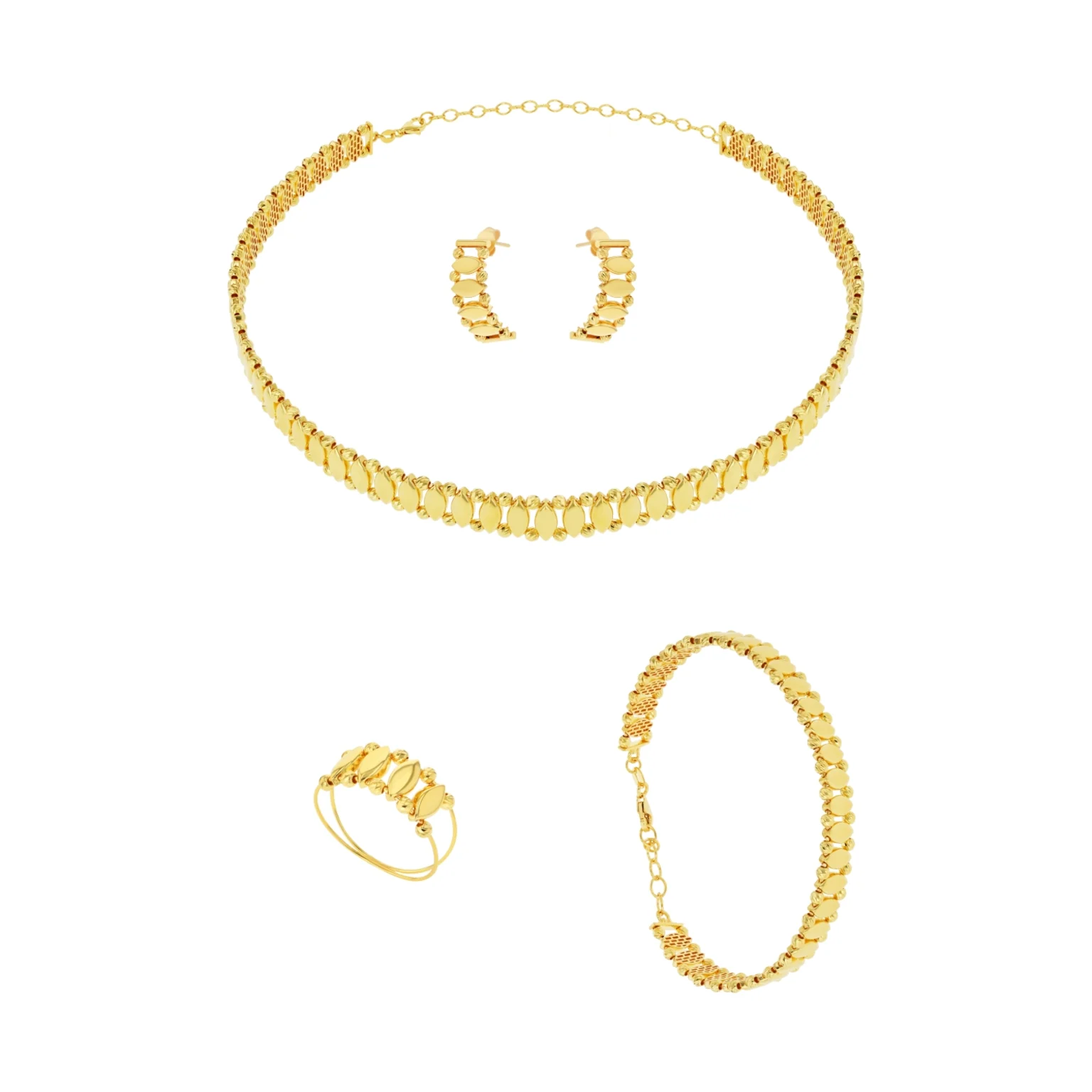 21K Gold Choker Set