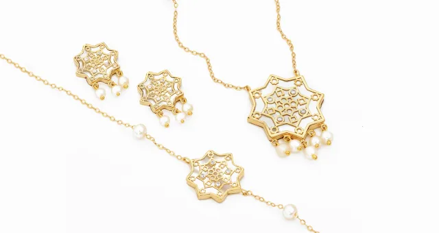 Innovative Gold Jewelry Inspired by Islamic Architecture