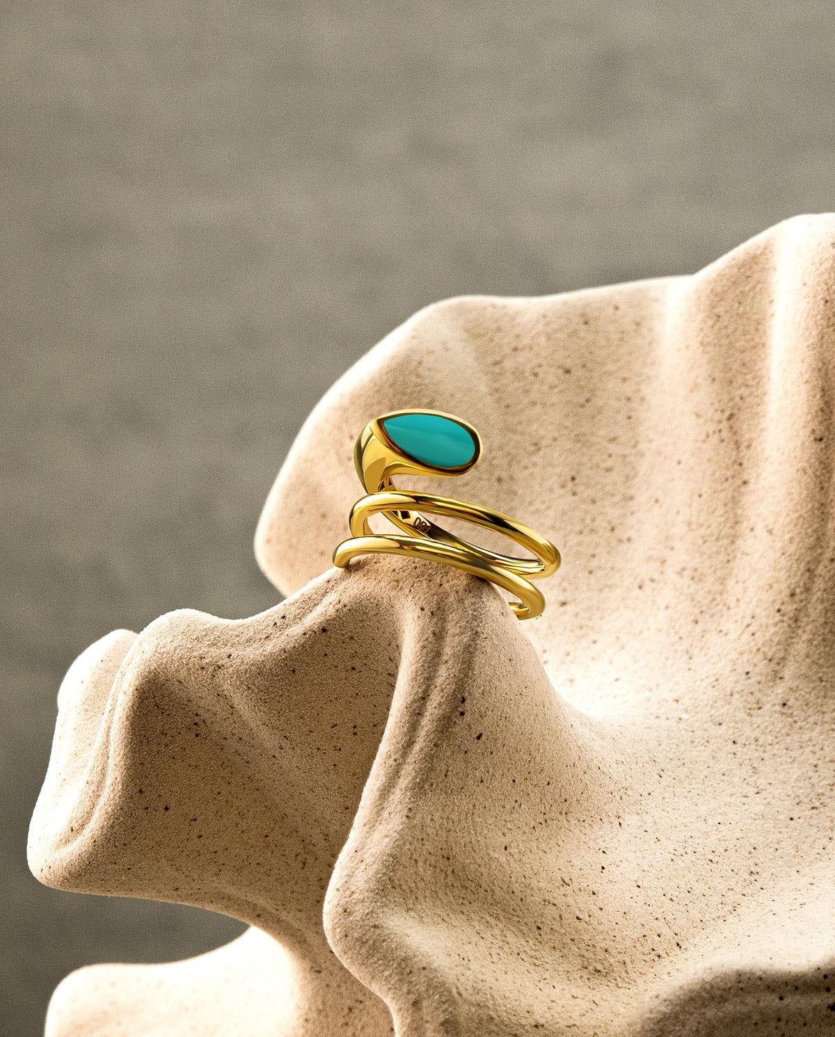 18K Twined Gold Ring