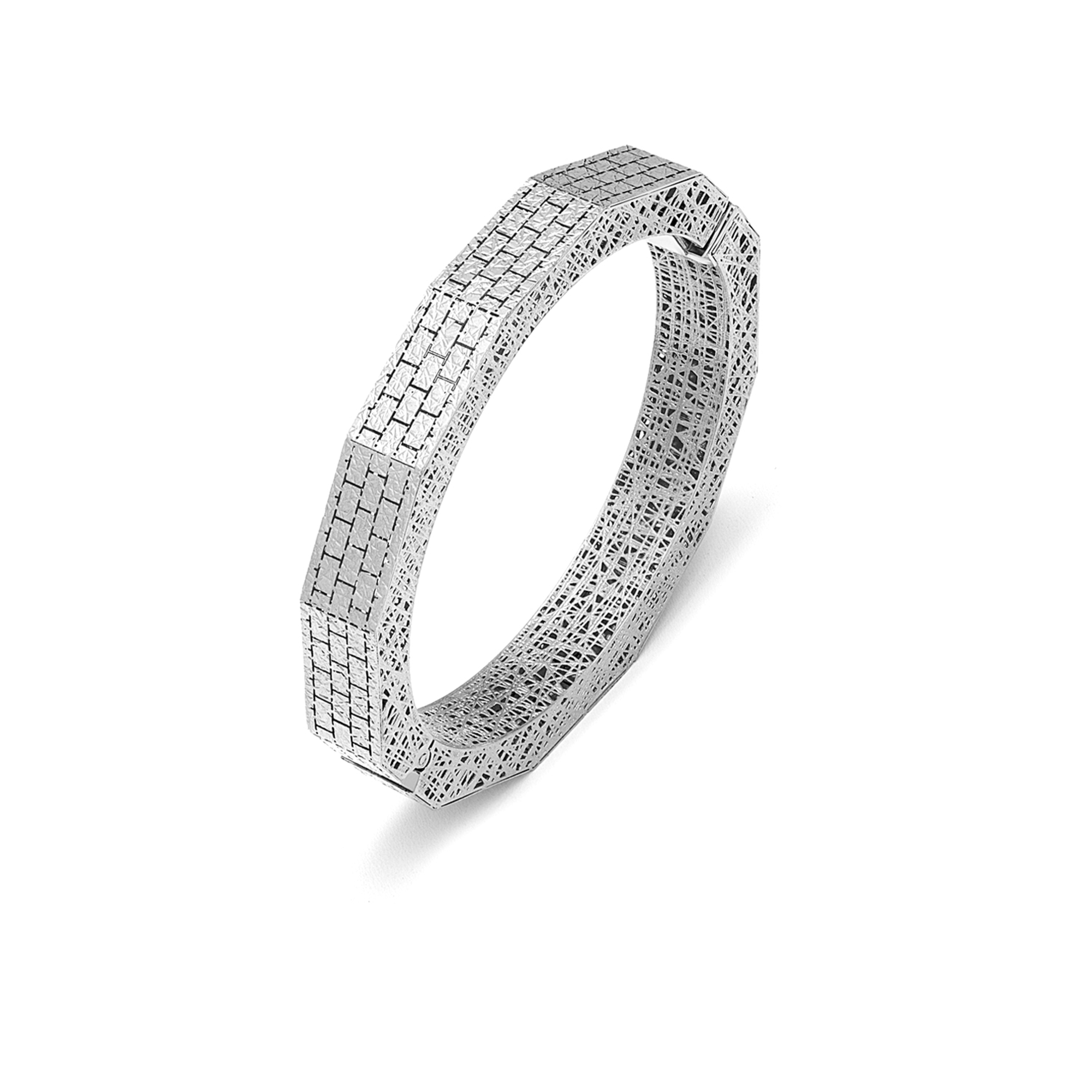 21K Prismy Bangle Set With a Ring - Al Romaizan