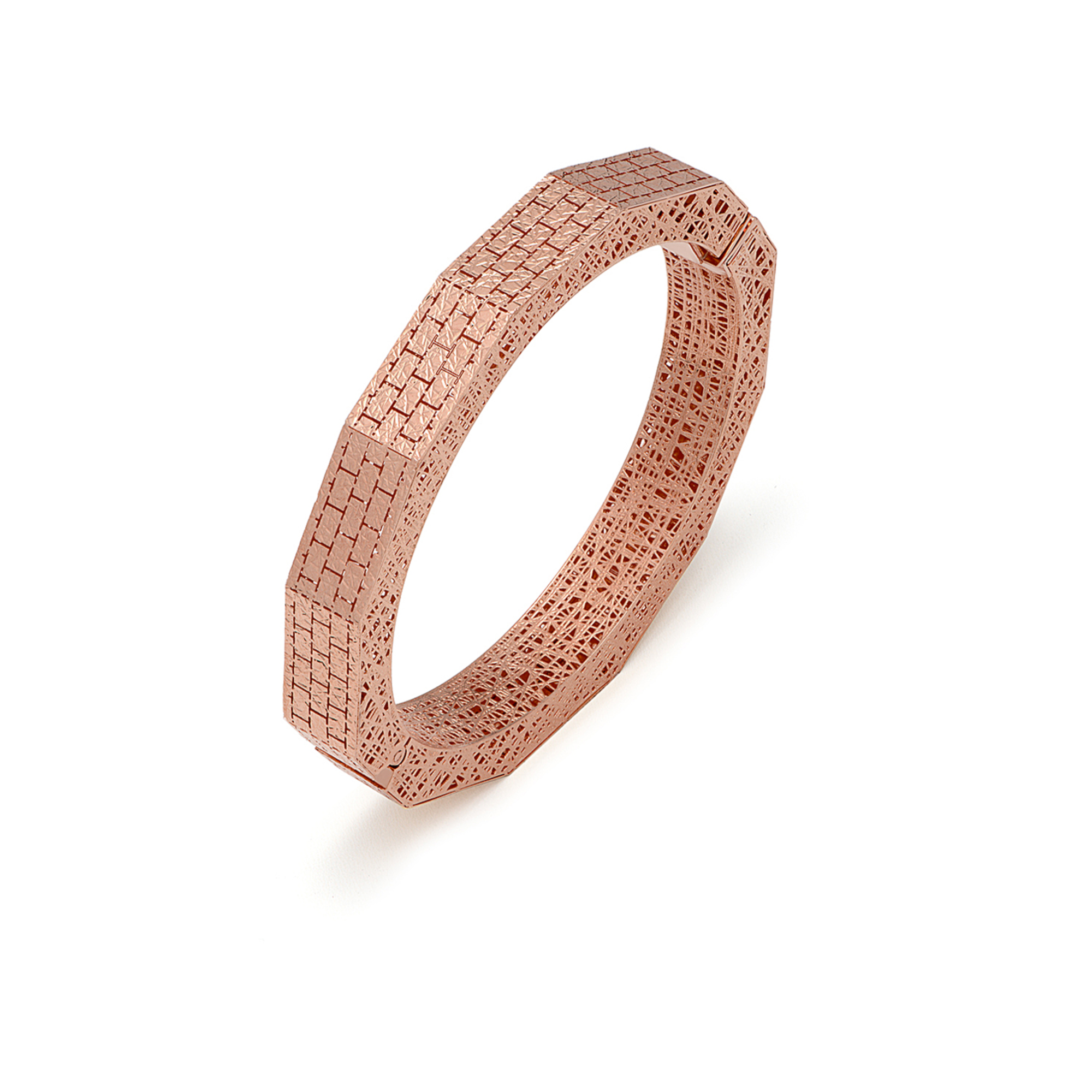 21K Prismy Bangle Set With a Ring - Al Romaizan