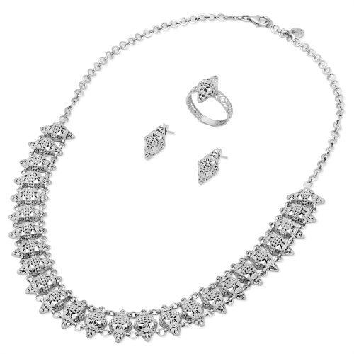 21K Zaha White Gold Set from Maraya Collection