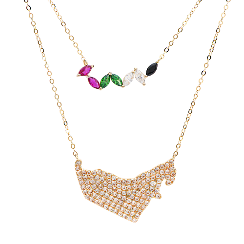 18K Leath Gold Necklace