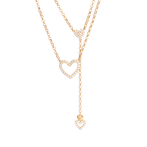 قلادة فايوليتا من الذهب عيار 18 قيراط