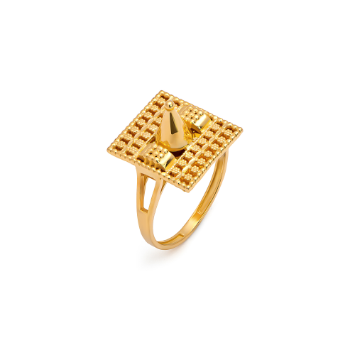 21K Monaya Traditional Gold Kids Ring