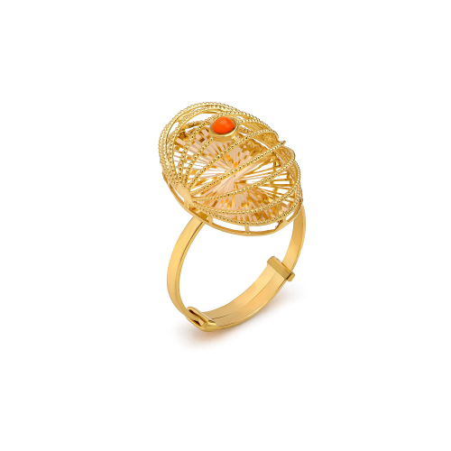 21K Traditional Gold Ring from Infinity Collection