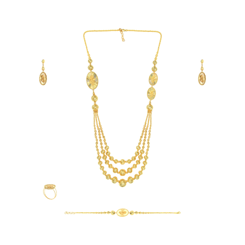 Zahra Starlight 21K Layered Gold Set