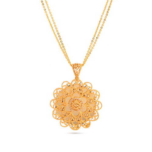 21K Manthora Zayra Gold Necklace