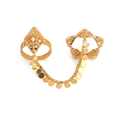 خاتم كوثر من الذهب عيار ٢١ قيراط