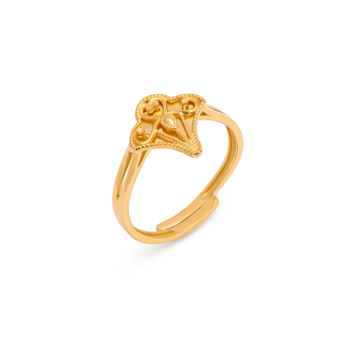 21K Nadra Traditional Gold Kids Ring