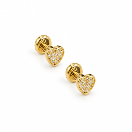 Gold earrings