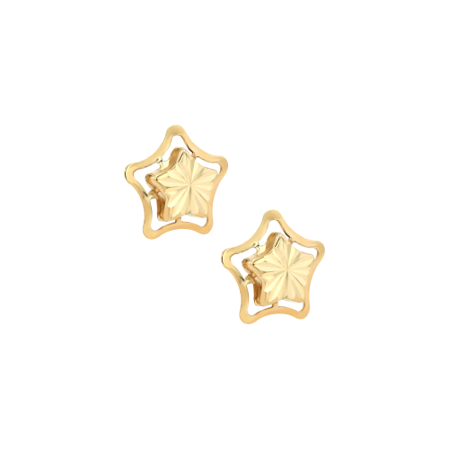 ‏Ruwaa Gold Earrings for Kids