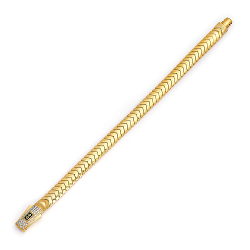 21K Mouzn Gold Bracelet - Monaco Chain