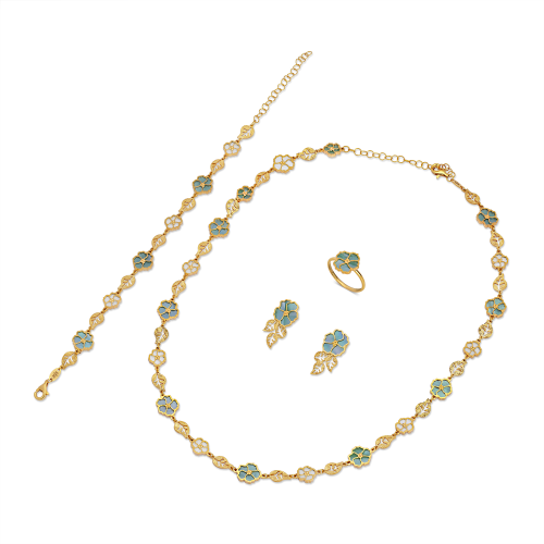 21K Laurel Gold Set