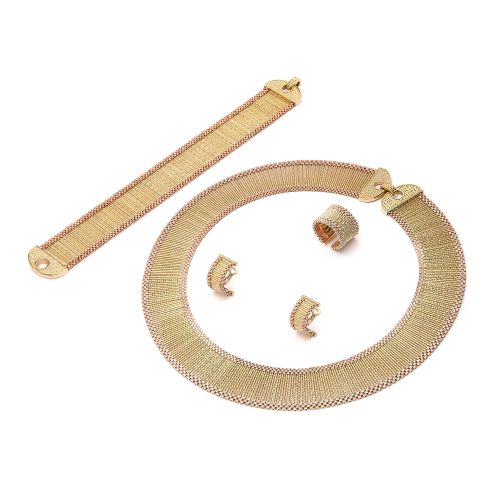 21K Satina Gold Mesh Set