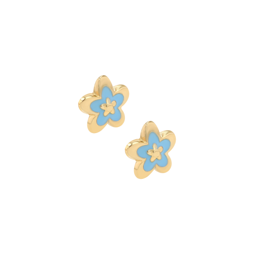 Stars Gold Earrings for Kids