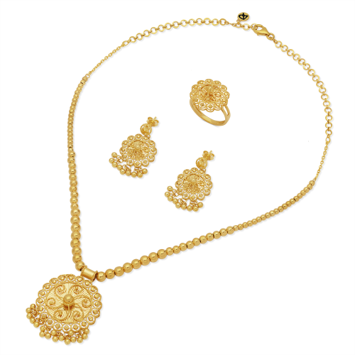 21K Ishraq Gold Set from Shamsa Collection