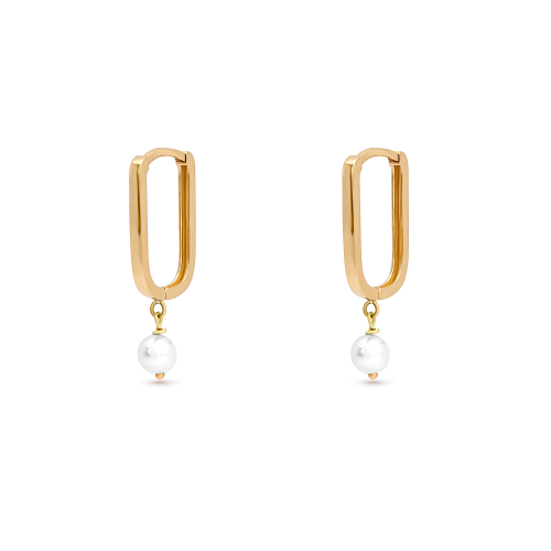 أقراط لايكي من الذهب عيار 18 قيراط