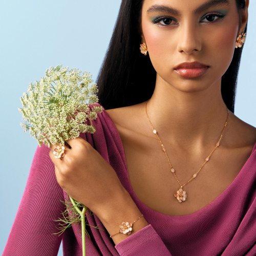 21K Camellia Gold Set