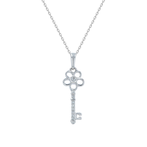 Rose Key Necklace