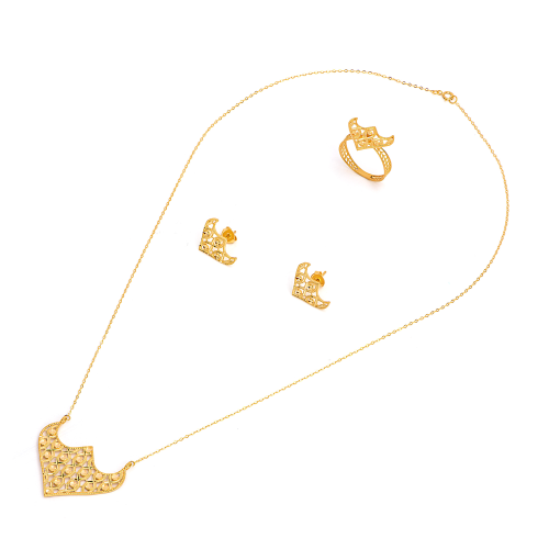 طقم أصيل من الذهب عيار 21 قيراط