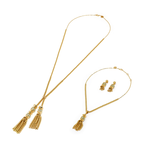 طقم جوار من الذهب عيار ٢١ قيراط