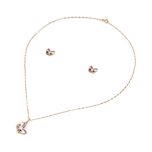 18K Euflora Gold Set