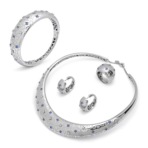18K Larin White Gold Set