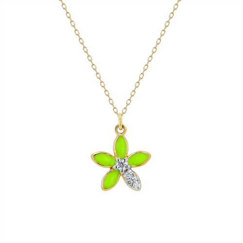 Green Blossom Necklace