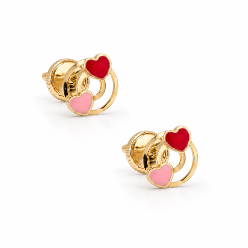 Gold earrings