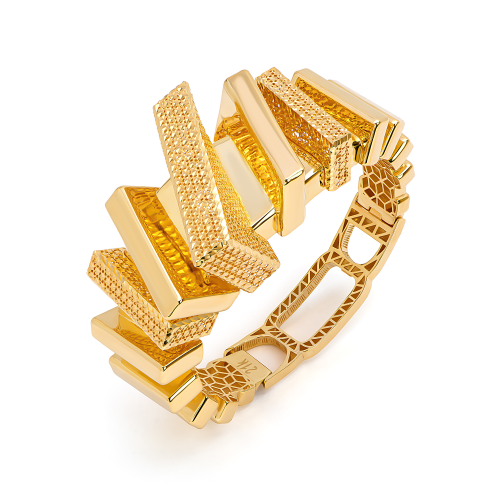 21K Al-Unauq Gold Bangle