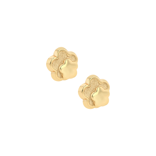 Two Little Stars Gold Earrings