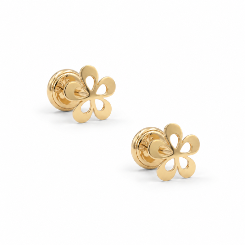 Gold earrings