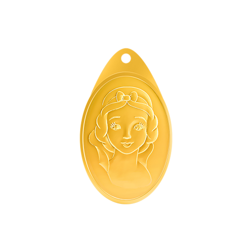 24K “Snow White” Oval Gold Bullion