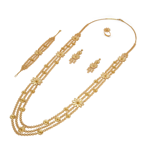 21K Traditional Gold Set from Wardah Collection