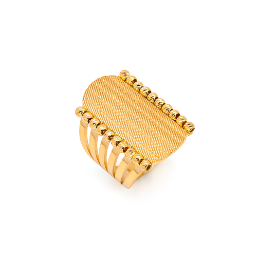 خاتم مونزارا من الذهب عيار 21 قيراط