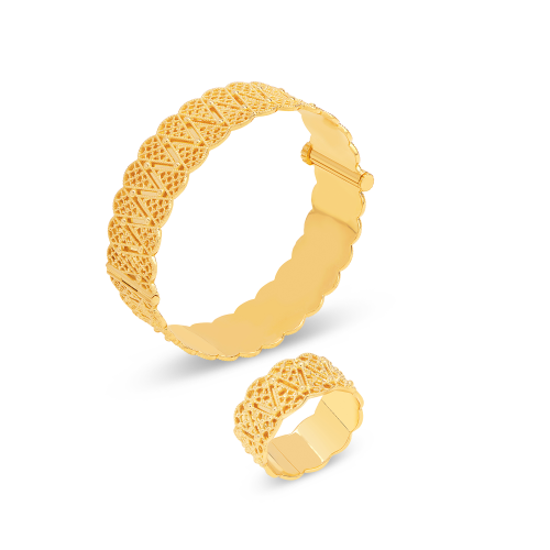 21K Solivian Gold Bracelet Set