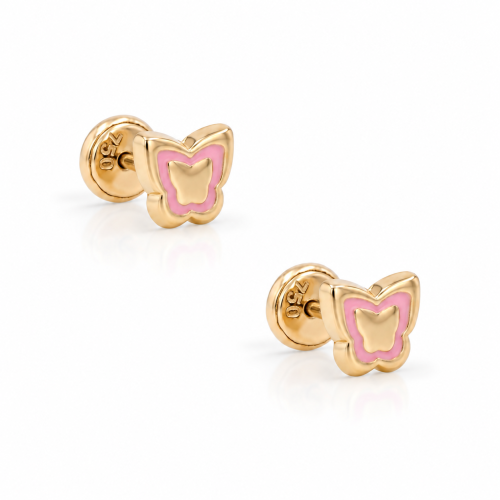 Gold earrings