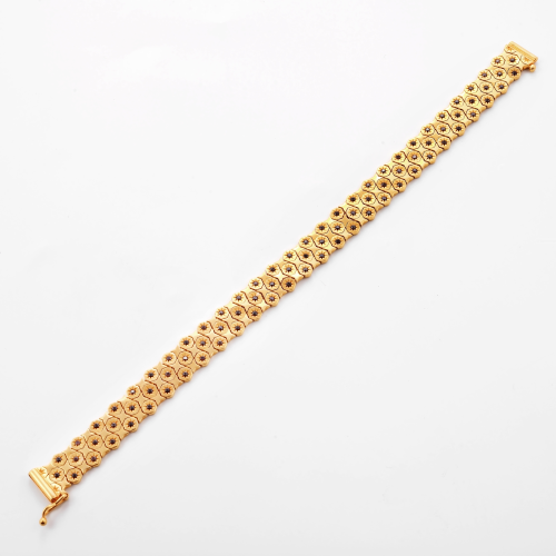 21K Gold Double blue Star Bracelet