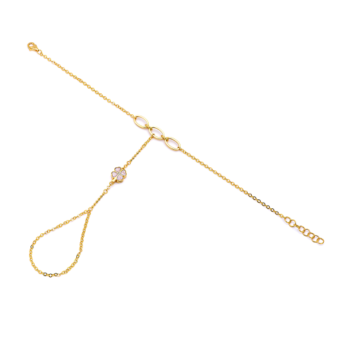 21K Golnaz Gold Hand Chain