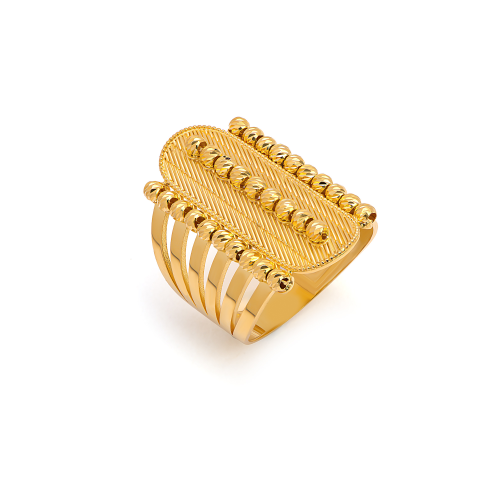 خاتم رمش من الذهب عيار 21 قيراط