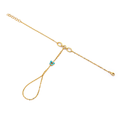 21K Parvana Gold Hand Chain