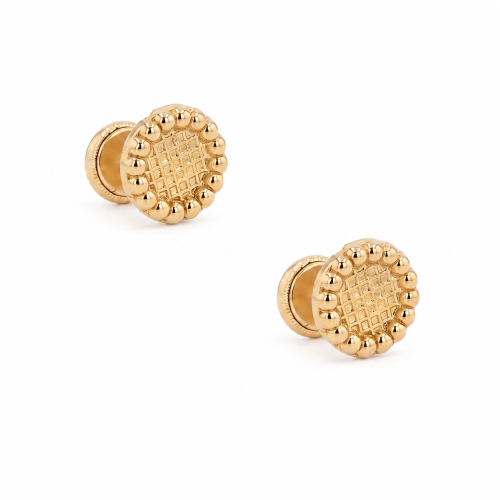 Gold earrings