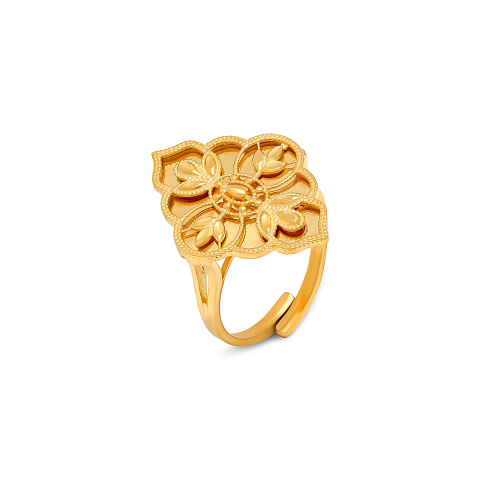 21K Hilyah Traditional Gold Kids Ring