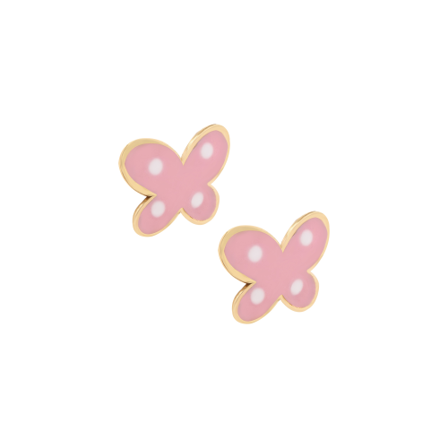 Gold Caterpillar Earrings for Kids