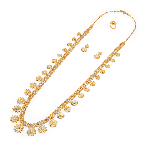 21K Petal Traditional Gold Set
