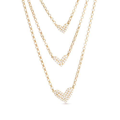 قلادة بلاسيدا من الذهب عيار 18 قيراط